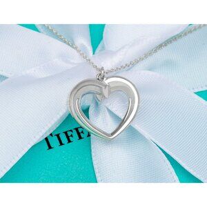 Tiffany & Co. Necklace Paloma Picasso Tenderness Heart Pendant in Silver 16"